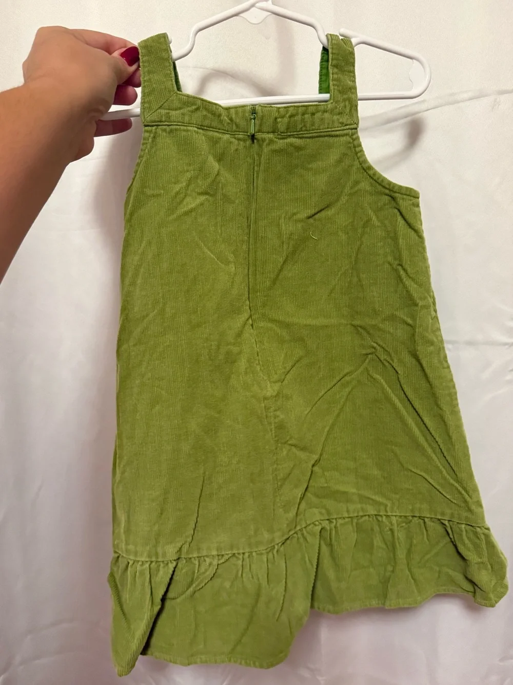 Gymboree Green Corduroy Flower Appliqué Sundress